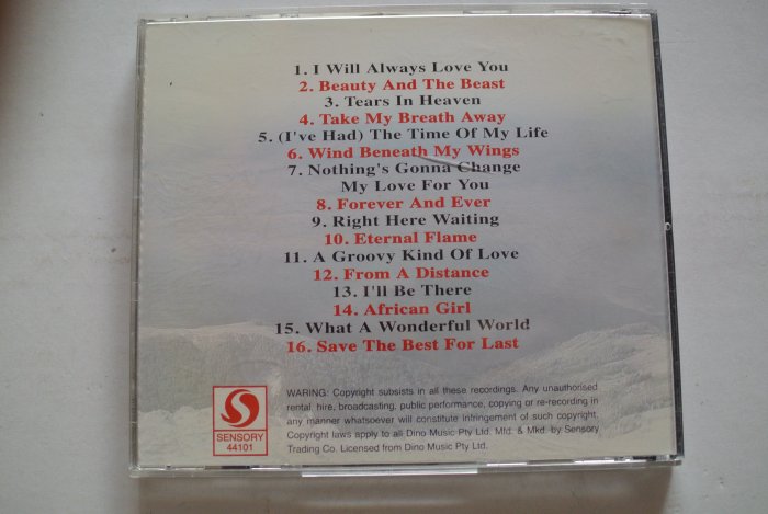 CD ~ PAN FLUTES OF LOVE / VANESSA WILLIAMS ~ 1992 SENSORY