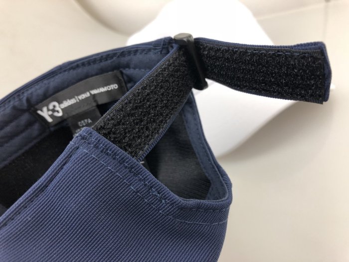 正品Y-3新款 adidas 潮流夏日刺繡Y3字母藍色黑色男女棒球帽子鴨舌帽彈性帽子