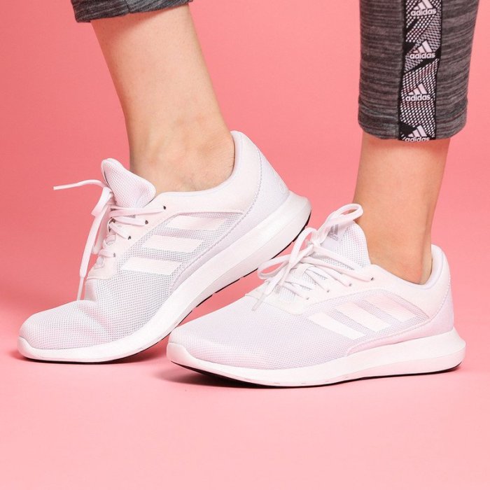【100%正品】Adidas愛迪達小白鞋女子2022秋季網面透氣運動鞋防滑緩震跑步鞋FX3611