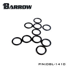 小白的生活工場*Barrow 水冷接頭G1/4螺牙用 黑O環 10只裝 O型圈密封圈 OBL-1410