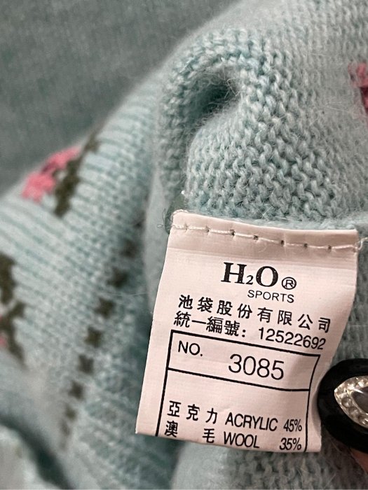 H2O 澳毛/安哥拉毛 女生刺繡針織外套F