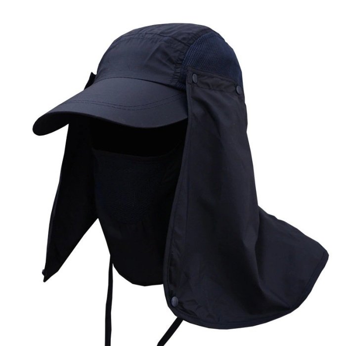 全罩式遮陽帽 3件套 防曬帽 沙灘帽 戶外帽 釣魚帽 多功能 抗UV高防曬速乾360度護頸透氣