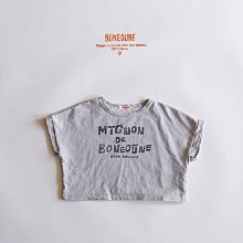 XS~XL ♥上衣(灰) BONEOUNE-2 24夏季 BOU240403-103『韓爸有衣正韓國童裝』~預購