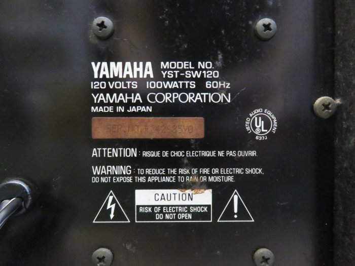 【柯南唱片】yamaha ns-sw 120 subwoofer 主動式超重低音喇叭