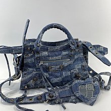 BALENCIAGA  巴黎世家 700940 牛仔NEO CAGOLE CITY  精品包 包包 肩背包 側背包 隨身包