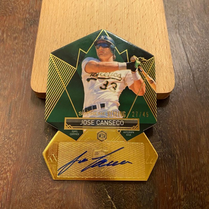 2014 Topps Supreme Styling 荷西·坎塞柯 Jose Canseco Auto #27/45 親簽 棒球卡