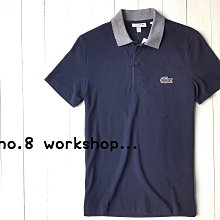 ☆【LA男生館】☆【 LACOSTE鱷魚LOGO貼布網眼POLO衫】☆【LA004D5】(S)