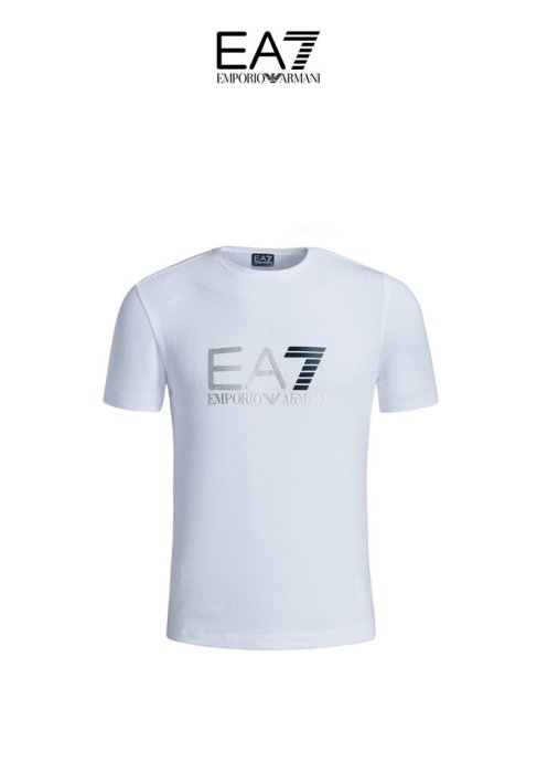 美國百分百【全新真品】Emporio Armani EA7 短袖 T恤 logo 休閒 T-shirt 白色 J484