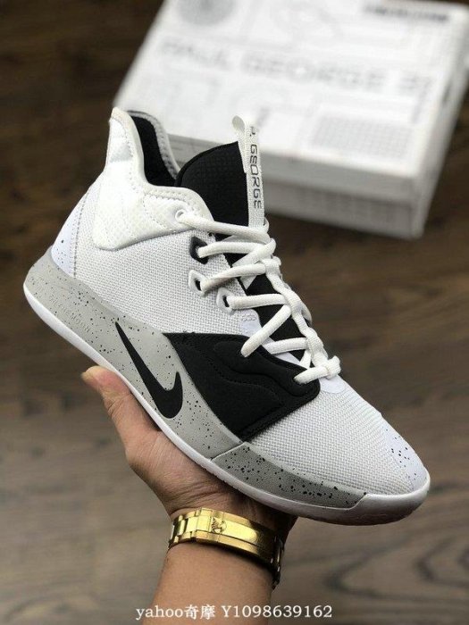 Nike PG3 NASA EP 黑白 熊貓 百搭 中筒 籃球鞋 AO2608 101 男鞋