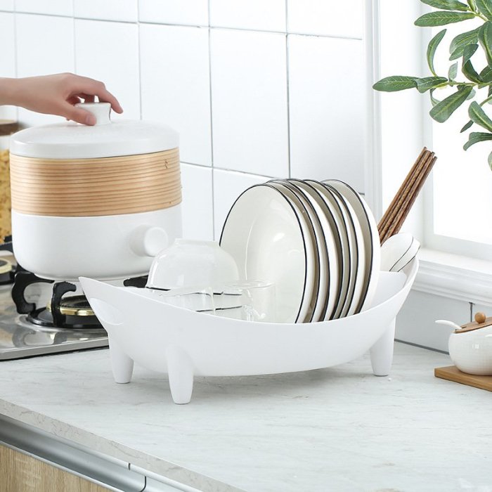 家用廚房可瀝水碗架廚房多用碗筷餐具收納架簡約碗架