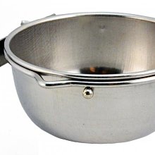 【出清價】專利白鐵深碗連架組／不鏽鋼碗+碗架／懸掛式，可固定小型犬貓小動物用食碗
