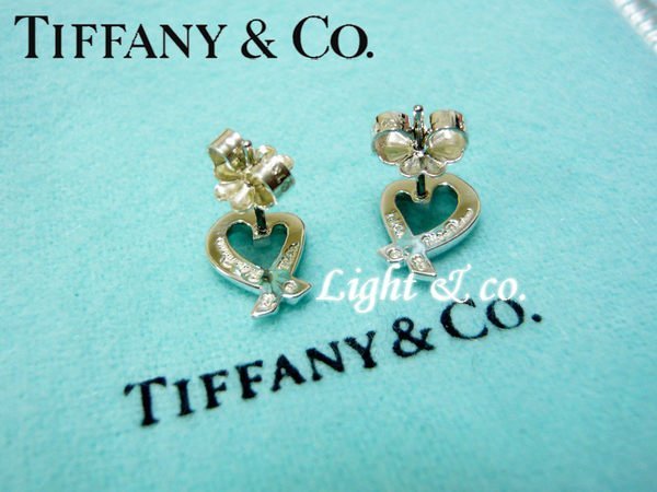 【Light & co.】專櫃真品已送洗 TIFFANY & CO 925純銀 愛心 Loving Heart  (XS) 經典款 耳環