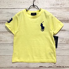 Maple麋鹿小舖 美國購買童裝品牌POLO RALPH LAUREN 男童亮黃色LOGO短T＊ ( 現貨2T )