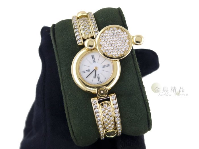 AUDEMARS PIGUET(AP) 愛彼 鑲鑽 18K金 石英女錶