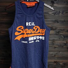 CA 英國品牌 SUPERDRY 紫藍 休閒背心 S號 一元起標無底價P546