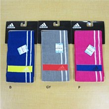 大賀屋 日貨 愛迪達 毛巾 12x90 長形毛巾 棉毛巾 運動毛巾 Adidas 正版 J00019935