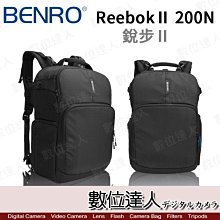 【數位達人】免運特惠 BENRO 百諾 Reebok II 200N 銳步雙肩包 黑色 專業相機背包 攝影包 後背包