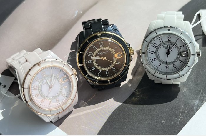品牌特賣店 美國代購 COACH 石英陶瓷腕錶 手錶 女錶 美國100%正品代購 附件齊全