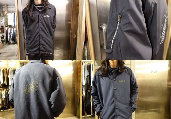 { POISON } LESS QUARTER PIPE COACH JACKET 滑板飛台圖像教練外套