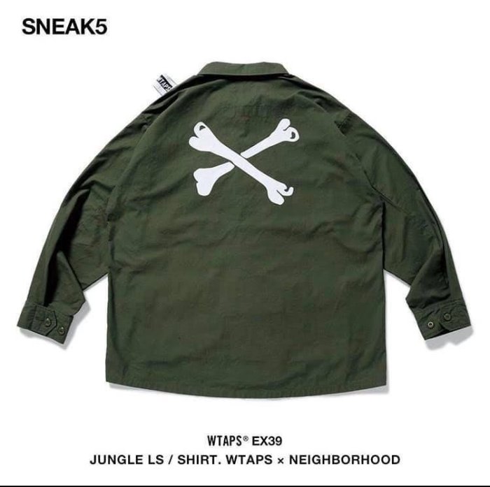 全新wtaps neighborhood 限量聯名19 綠骨頭（或換m號） | Yahoo奇摩拍賣