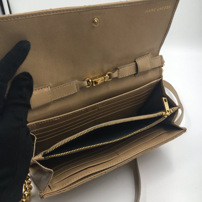 【皮老闆】二手真品 美國精品 MARC JACOBS 斜背包 肩背包 皮夾 藍3