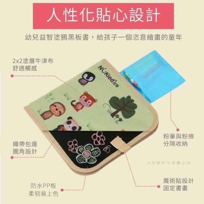 【幼兒益智塗鴉黑板書(可加購磁性粉筆套)】(一個 不挑款黑板黑)  兒童塗鴉書 生日禮物 便攜寫字小畫板書益智早教寶寶