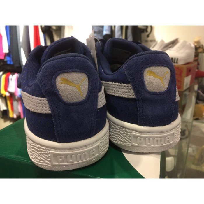 【正品】PUMA W BASKET HEART DENIM 363371-01 藍 圓點 蝴蝶結 女鞋