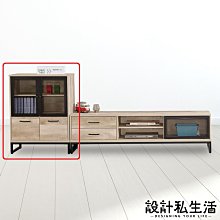 【設計私生活】卡西歐復古色2.5尺工業風展示櫃(部份地區免運費)239A