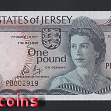 【Louis Coins】B1504-JERSEY-1976-1988澤西紙幣,1 Pounds