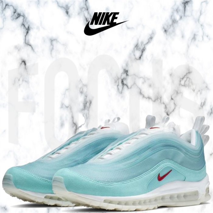 FOCUS】全新NIKE AIR MAX 97 SHANGHAI 上海限定水藍雲朵男女鞋CI1508