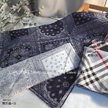 Little Ting Store㊣韓國製100%純棉方巾綿紗布小碎花.玫瑰.變形蟲菱格款紗布手帕圍脖領巾頭巾髮帶手巾