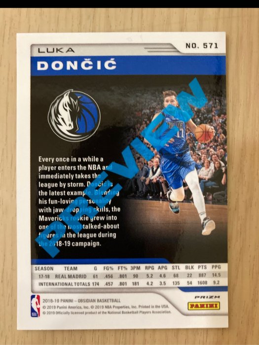 Obsidian RC Doncic preview silver