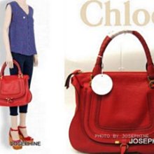 喬瑟芬【CHLOE】特價$45000~2012春夏 MARCIE 3S0851 POPPY *503 罌粟紅 大型 雙提把 肩背包