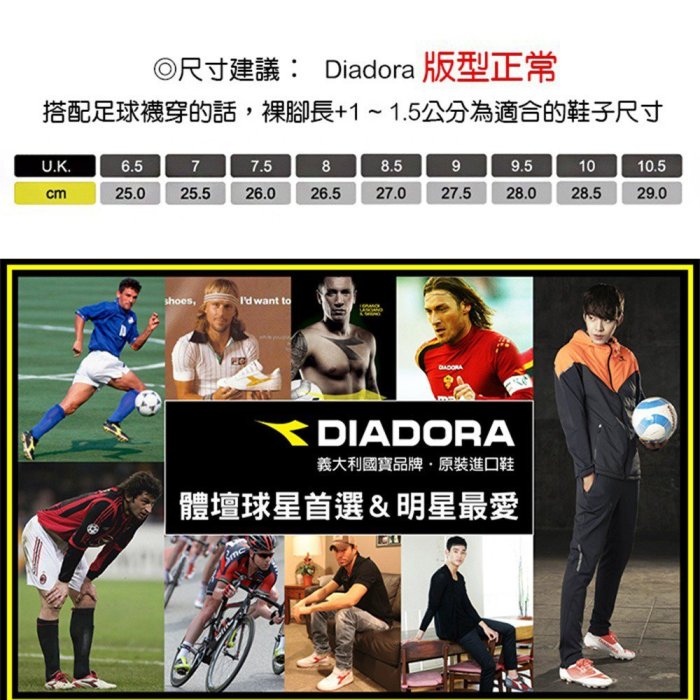 *樂買網* Diadora/DD-NA 4 R TF/C5485/成人足球碎釘鞋/加購背包優惠價/促銷活動