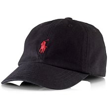 ☆【RL配件館】☆【POLO Ralph Lauren KIDS小馬棒球帽】☆【RLH007Q1】☆青年版(黑色)