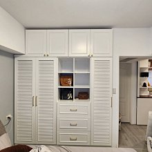 美生活館 家具訂製 客製化 美式風格 百葉 純白色 衣櫃 衣櫥 收納櫃 置物儲物櫃 棉被櫃 也可修改尺寸顏色格局