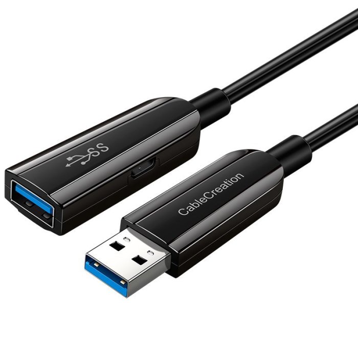 USB延長線光纖USB3.0延長線公對母VR加長Kinect dk數據線信號放大~新北五金專賣店