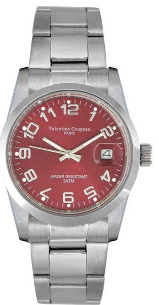 (六四三精品)Valentino coupeau(真品)(全不銹鋼)精準男錶(附保証卡)12168SM-20