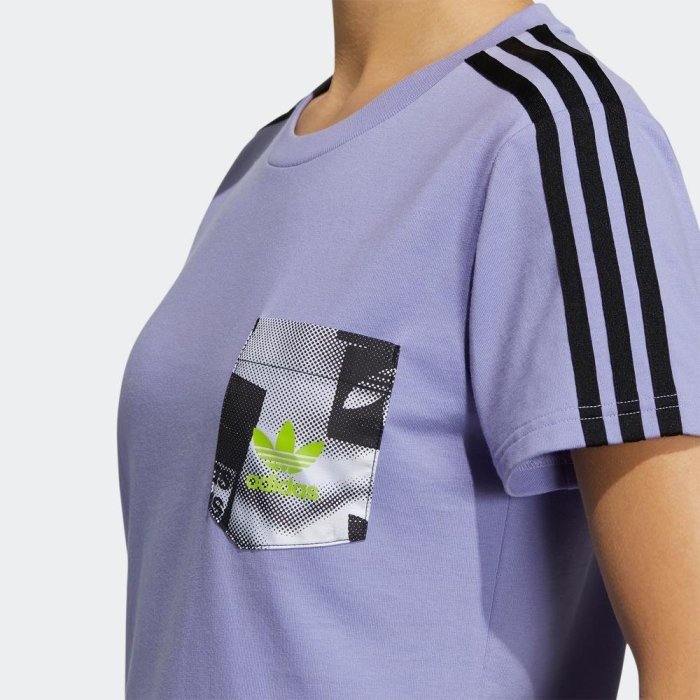 Adidas愛迪達 NIKE耐吉女子運動休閑訓練跑步條紋透氣圓領短袖T恤HA1493-雙喜生活館