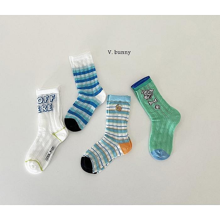 M~XL♥襪子(IMAGE_COLOR) VANILLA BUNNY-2 24夏季 VAU240320-004『韓爸有衣正韓國童裝』~預購
