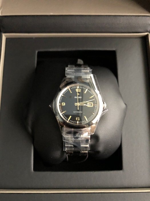 瑞士RADO雷達頂級HyperChrome皓星系列自動機械女錶31mm陶瓷錶圈錶鍊、不銹鋼錶殼金色指針R32049162