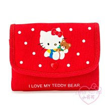 ♥小花花日本精品♥Hello Kitty凱蒂貓紅色 白色點點 雙面收納 小包 零錢包 衛生紙包 56883503