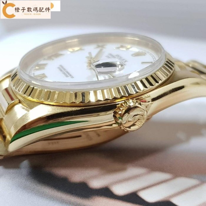 You-rolex__ Rolex__ 16238 原裝錶帶原裝證書手錶全直徑 36 毫米機械表自動 18K Go[橙子數碼配件]