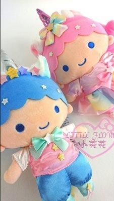 ♥小花花日本精品♥Little Twin Stars 雙子星 極光獨角獸系列 絨毛玩偶 娃娃 單一價~3