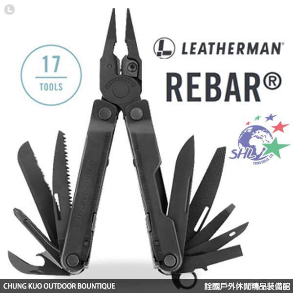 詮國 Leatherman Rebar 工具鉗-軍事黑(尼龍套) #831563