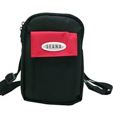 【菲歐娜】7163-(特價拍品)SEANA 直立斜背小包/腰包附長帶(紅)6吋