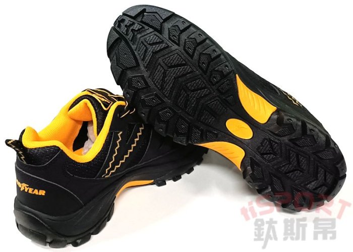 GOODYEAR 安全鞋 防臭鞋墊 透氣網布 耐磨易彎橡膠底 抓地排水底紋 CNS認證 黑GAMX33970