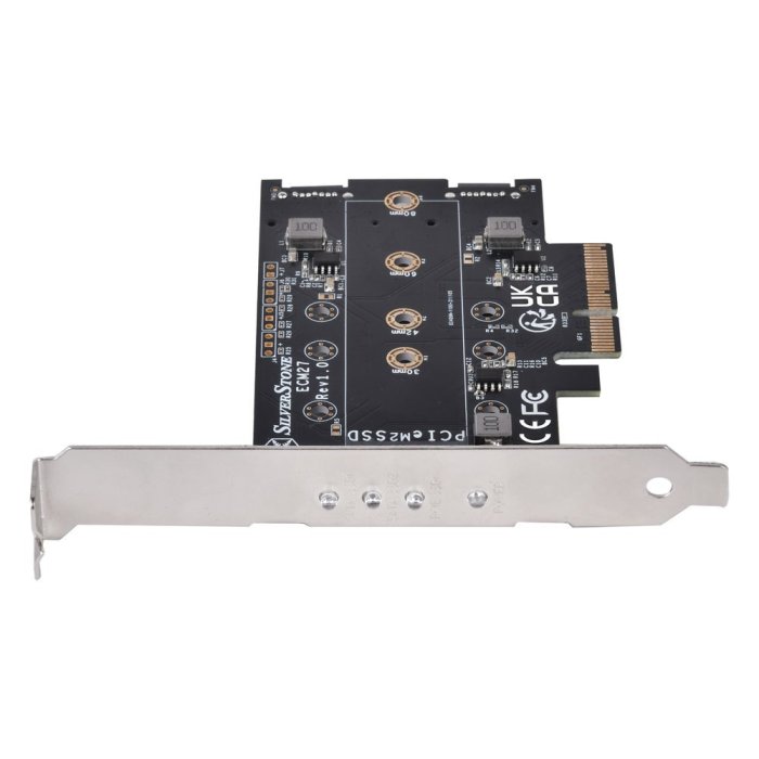 小白的生活工場*銀欣 ECM27 1槽 NVMe和2槽SATA M.2 SSD 轉 PCI-E x4 轉接卡