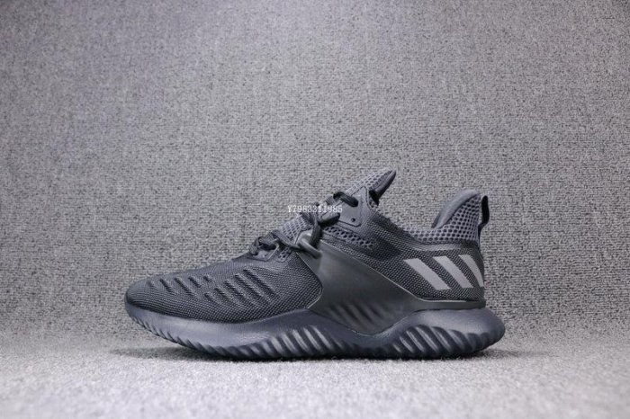 Adidas Alpha Bounce 2M 黑色 百搭 休閒運動慢跑鞋 男鞋 BB7568