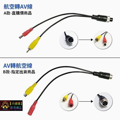 【小潘潘購物滿兩仟免運費】航空轉AV線/AV轉航空線/航空線轉RCA/四錄主機專用線/四路行車紀錄器影像線/RCA轉航空